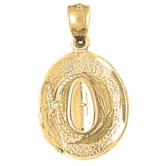 10K, 14K or 18K Gold 3D Cowboy Hat Pendant