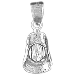 14K or 18K Gold 3D Cowboy Hat Pendant