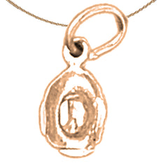 Colgante de sombrero de vaquero 3D de oro de 14 quilates o 18 quilates