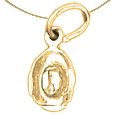 Colgante de sombrero de vaquero 3D de oro de 14 quilates o 18 quilates