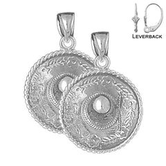 14K or 18K Gold 3D Sombrero Earrings