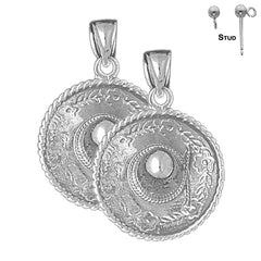 14K or 18K Gold 3D Sombrero Earrings