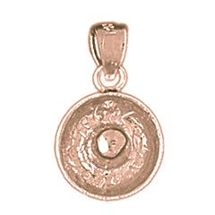 14K or 18K Gold 3D Sombrero Pendant