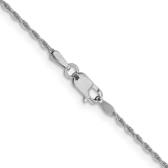 10K White Gold 1.2mm Loose Rope Chain