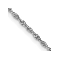 10K White Gold 1.2mm Loose Rope Chain