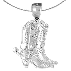 Colgante de Botas Vaqueras de Oro de 10K, 14K o 18K