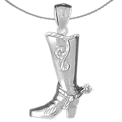 Colgante de Botas Vaqueras de Oro de 10K, 14K o 18K