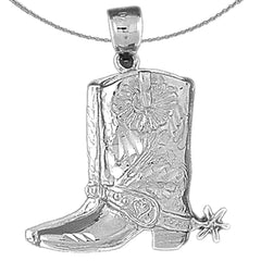 Colgante de Botas Vaqueras de Oro de 10K, 14K o 18K