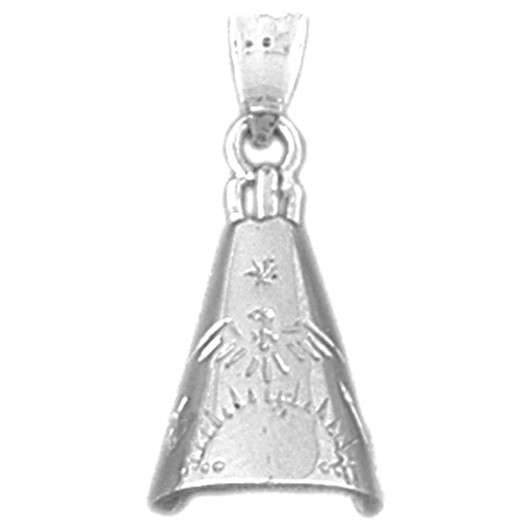14K or 18K Gold Teepee Pendant