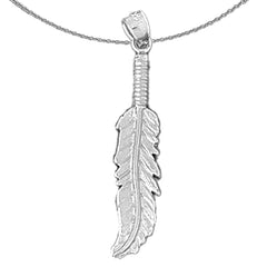 14K oder 18K Gold Feder Anhänger