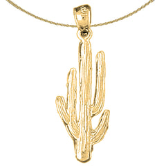 Colgante Cactus de Oro de 14K o 18K