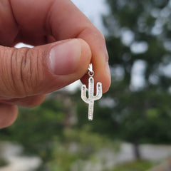 Colgante Cactus de Oro de 14K o 18K