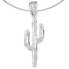 14K oder 18K Gold Kaktus Anhänger