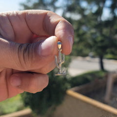 14K or 18K Gold 3D Cactus Pendant