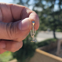 14K or 18K Gold 3D Cactus Pendant