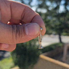 14K oder 18K Gold 3D Kaktus Anhänger