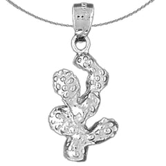 10K, 14K oder 18K Gold Kaktus Anhänger