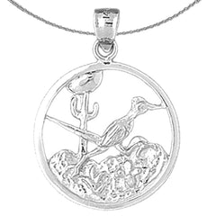 10K, 14K or 18K Gold Desert Scene Pendant