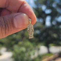 14K or 18K Gold Oil Well, Oil Rig Pendant