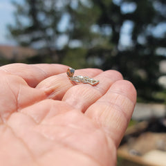 14K oder 18K Gold Ölquelle, Ölbohrinsel Anhänger