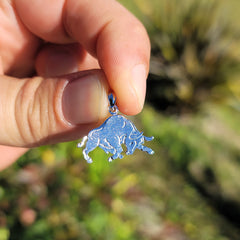 14K or 18K Gold Bull, Bull Fighting Pendant