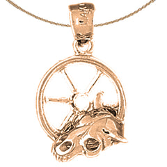14K or 18K Gold Donkey Pendant