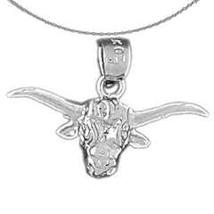 14K oder 18K Gold Ochsenkopf Anhänger