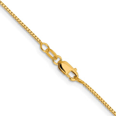 10K Yellow Gold .95mm Sparkle Octagonal Box Chain