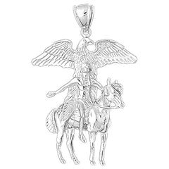 10K, 14K or 18K Gold Indian Eagle Pendant