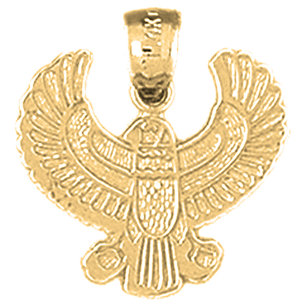 14K or 18K Gold Indian Eagle Pendant