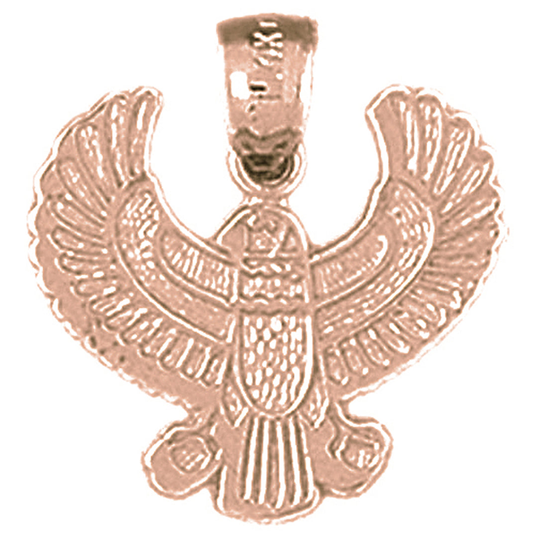 14K or 18K Gold Indian Eagle Pendant