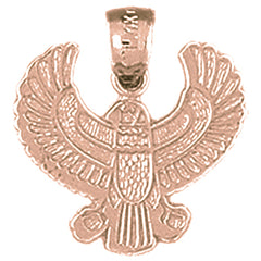 14K or 18K Gold Indian Eagle Pendant