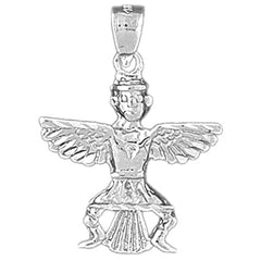 10K, 14K or 18K Gold Indian Symbols Pendant