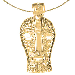 Colgante de símbolos indios en oro de 10K, 14K o 18K