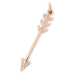 14K or 18K Gold Arrow Pendant