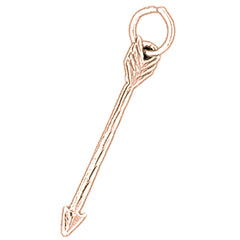 14K or 18K Gold Arrow Pendant