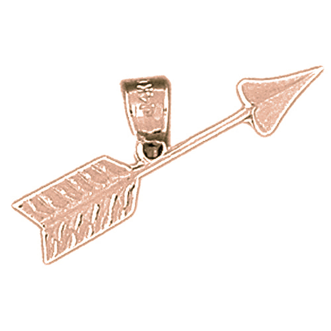 14K or 18K Gold Arrow Pendant