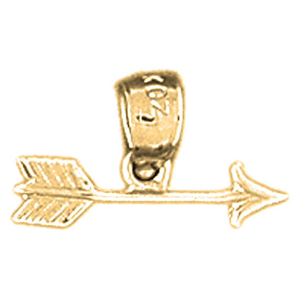 14K or 18K Gold Ax Pendant