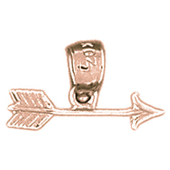 14K or 18K Gold Ax Pendant