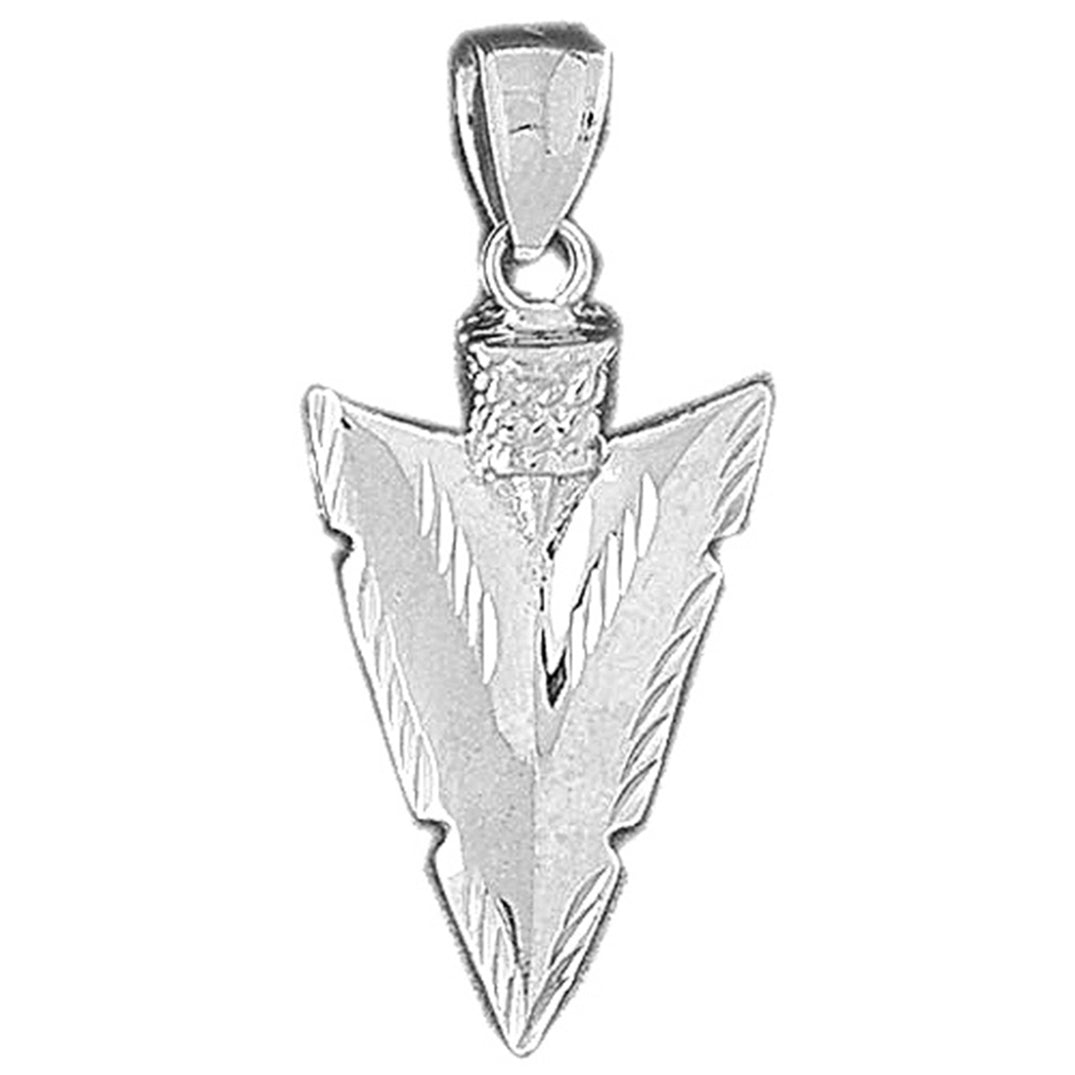 10K, 14K or 18K Gold Arrowhead Pendant