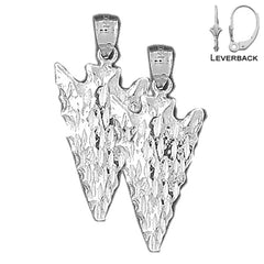 14K or 18K Gold Arrowhead Earrings
