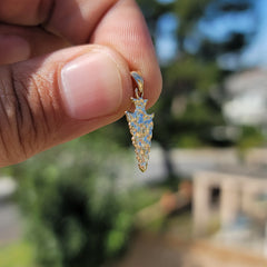 14K or 18K Gold Arrowhead Pendant
