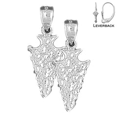 14K oder 18K Gold Pfeilspitzen Ohrringe