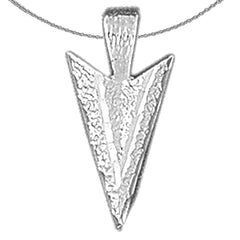 14K oder 18K Gold Pfeilspitzen Anhänger