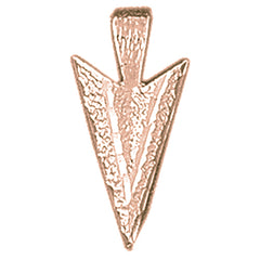 14K or 18K Gold Arrowhead Pendant
