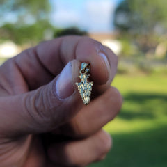 14K or 18K Gold Arrowhead Pendant