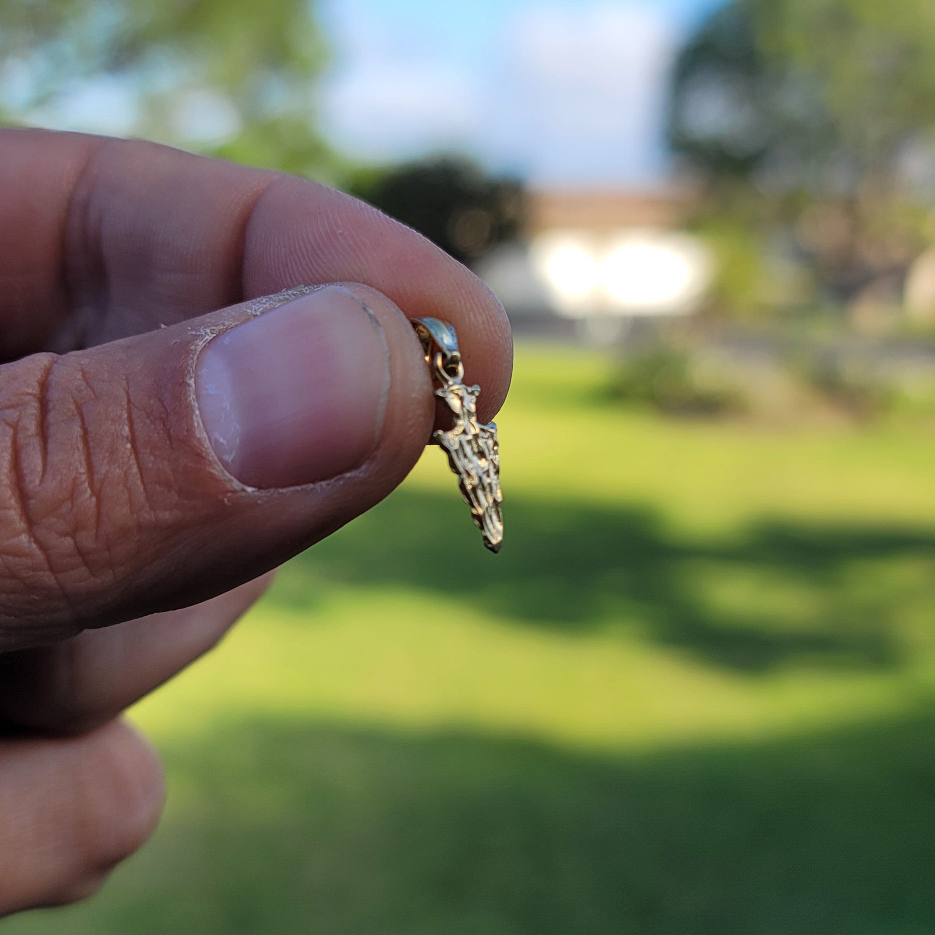 14K or 18K Gold Arrowhead Pendant