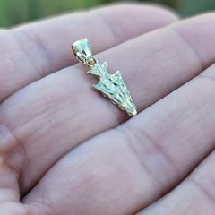 14K oder 18K Gold Pfeilspitzen Anhänger