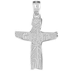 14K or 18K Gold Totem Pole Pendant