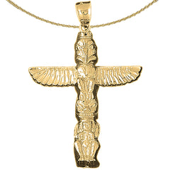 Colgante Tótem de Oro de 10K, 14K o 18K